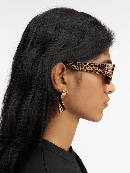 Lunettes Jacquemus OVALO Leopard
